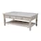 International Concepts Rectangle Vista Coffee Table, 48 W, 28 L, 20 in H, Wood, Unfinished OT-15C - alternate 1
